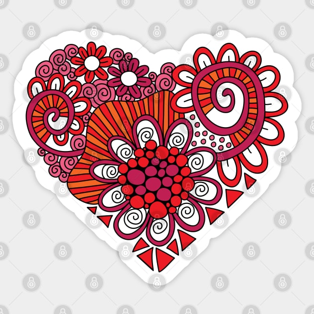 Heart Doodle Sticker by Tazi